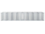 Gabion Raised Bed 4 pcs Silver 3422228
