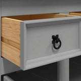 Sideboard Corona Grey 112x44x78 cm Solid Wood Mexican Pine 355084