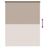 Outdoor Roller Blind UV Protection Taupe 200 x 140 cm 42041195