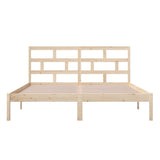 3101228 Bed Frame without Mattress Solid Wood 160x200 cm
