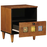 Bedside Cabinet 2 pcs Brown 40 x 33 x 46 cm Solid Mango Wood 4018231