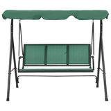 Garden Swing Bench Green 170 cm Textilene and Steel 363323