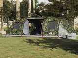 Camping Tent Tunnel 4-Person Camouflage Waterproof 4009415