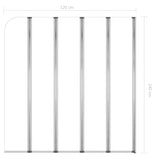 Bath Enclosure 120x140 cm Tempered Glass Transparent 146224