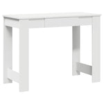 ZNTS Desk White 100x45x75 cm Engineered Wood 860427