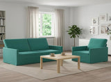 Sofa Set 2 pcs Turquoise Velvet 3433213