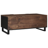 Coffee Table Brown and Black 100 x 54 x 40 cm Solid Acacia wood 4018020