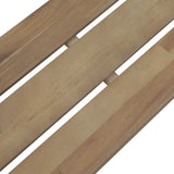 Garden Bench Brown and Grey Solid Acacia wood and Steel 120 cm 44252