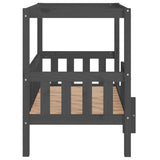 Dog Bed Grey 95.5x73.5x90 cm Solid Wood Pine 822384