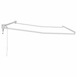 Retractable Awning White 350 x 250 cm Aluminium 362022