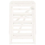 Wheelie Bin Storage White 84x90x128.5 cm Solid Wood Pine 825101