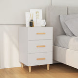 Bedside Cabinet White 40x40x66 cm Engineered Wood 812078
