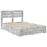 Bed Frame with Drawer with Headboard Manual Engineered Wood 3411632