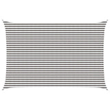 Sunshade Sail 4 x 5 m HDPE Rectangular Light Grey and White 42032953