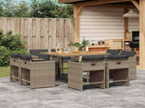 Garden Dining Set Grey, Brown, Dark Grey 3211202