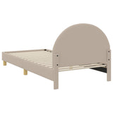 Children's Bed Frame with Headboard Light Grey 90 x 190 cm 42011035