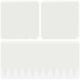 Lawn Edging 10 pcs 103 x 30 cm Steel White 8008506
