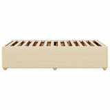 Bed Frame without Mattress Cream 90x190 cm Single Fabric 3284905