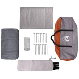 Tunnel Tent Grey and Orange 475 x 220 x 192 cm 42017429