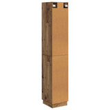 Cabinet Set 2 pcs Old Wood 33 x 34.5 x 87 cm Engineered Wood 3416815
