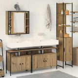 Bathroom Furniture Set 4 pcs Artisan Oak Engineered Wood 3334422
