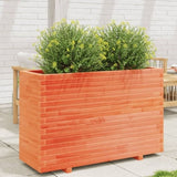 Garden Planter Wax Brown 110x40x72.5 cm Solid Wood Pine 3282601