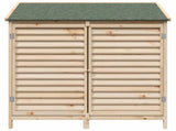 Garden Shed Natural 106 x 56 x 113.5 cm Solid Fir Wood 42033456