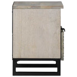 Bedside Cabinet 2 pcs White and Black 40 x 33 x 46 cm 4017979