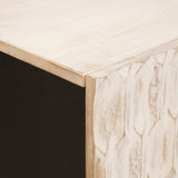 Sideboard 3 pcs White Wash Finish 180 x 33 x 75 cm 3310029