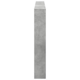 Headboard Cabinet with LED Concrete Grey 180x17x102 cm 839213