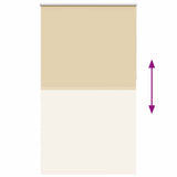 Roller Blind Blackout Beige 130x230 cm Fabric Width 126.6 cm Polyester 4010822