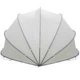 Pool Dome Folding Manual Grey and Orange 500 x 500 x 236 cm 42001123