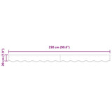 Awning Valance Blue and White 230 x 20 cm Canvas 42000666