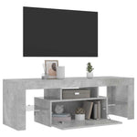 TV Cabinet with LED Lights Concrete Grey 120x35x40 cm 804350