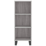 Highboard Grey Sonoma 34.5x34x180 cm Engineered Wood 3199007