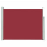 ZNTS Patio Retractable Side Awning 140x500 cm Red 317919