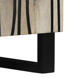 Sideboard White 60 x 33.5 x 75 cm Solid Mango Wood 4017974