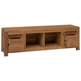 TV Cabinet 110 x 30 x 35 cm Natural Solid Teak Wood 42024265