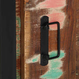 Bathroom Furniture Set with Drawer 4 pcs Solid Reclaim Wood 3305659