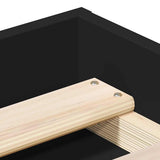 Bed Frame without Mattress Black 200x200 cm 3203888