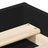 Bed Frame without Mattress Black 120x200 cm 3203853