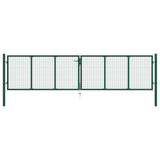 Mesh Garden Gate Steel 400x75 cm Green 145747
