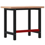 Workbench 100x60x83 cm Solid Wood Beech Rectangular 3309661