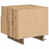 Bedside Cabinet with Drawer 2 pcs Artisan Oak 40 x 39 x 37 cm 863069