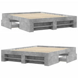 Bed Frame without Mattress Concrete Grey 160x200cm Engineered Wood 3295460