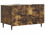 Bedside Cabinet Smoked Oak 62 x 34.5 x 49.5 cm Engineered Wood 894320