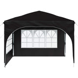Pop-up Party Tent 290 x 290 x 245 cm Black 42019865