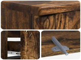 Bathroom Sink Cabinet DELFT Smoked Oak 82 x 41x 59 cm 897020