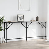 Console Table Grey Sonoma 180x23x75 cm Engineered Wood 837770