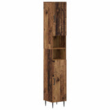 3 Piece Bathroom Cabinet Set HAARLEM Engineered Wood 3417862